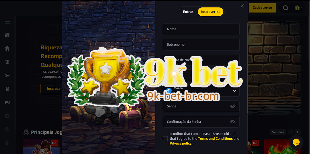 9k bet Bônus